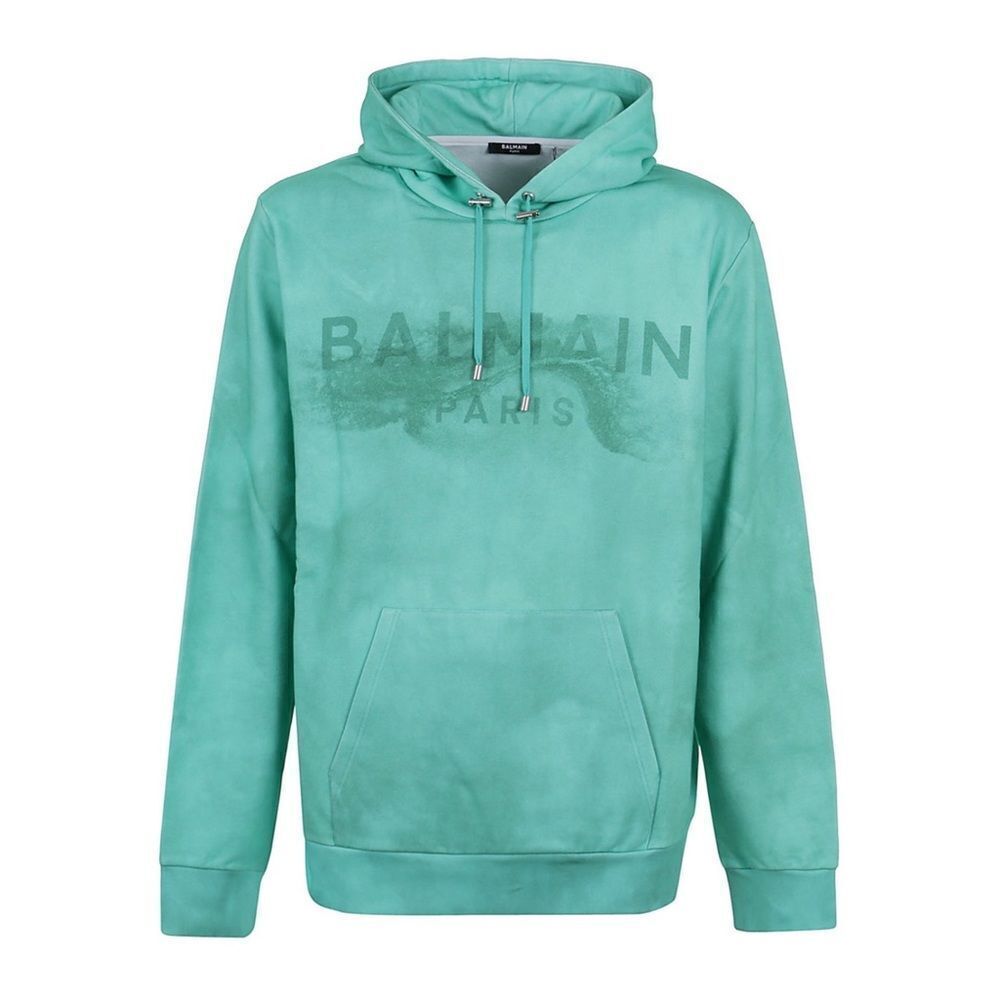 Balmain Desert Logo Printed Drawstring Hoodie size M